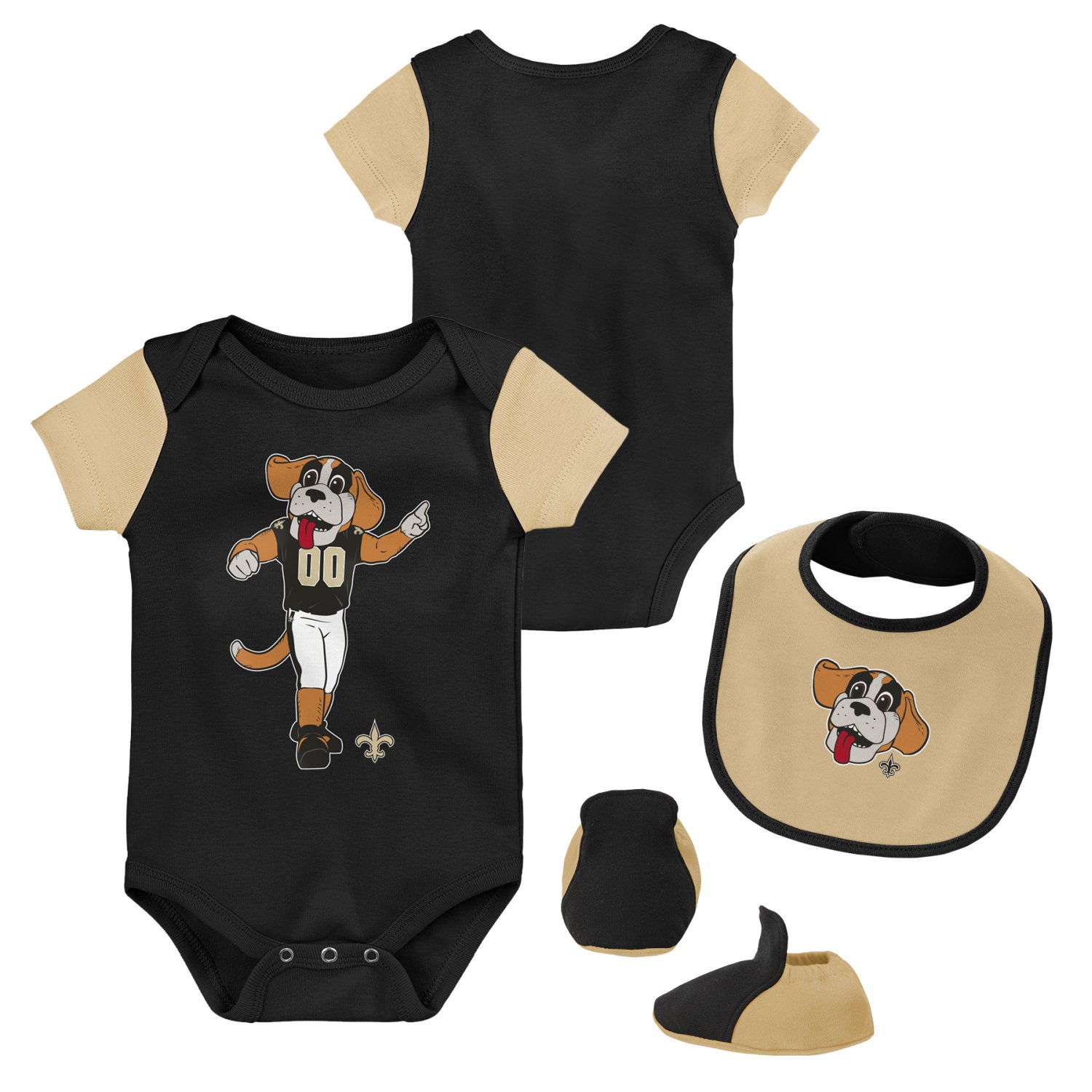 Outerstuff Baby Mascot Bootie Set New Orleans Saints