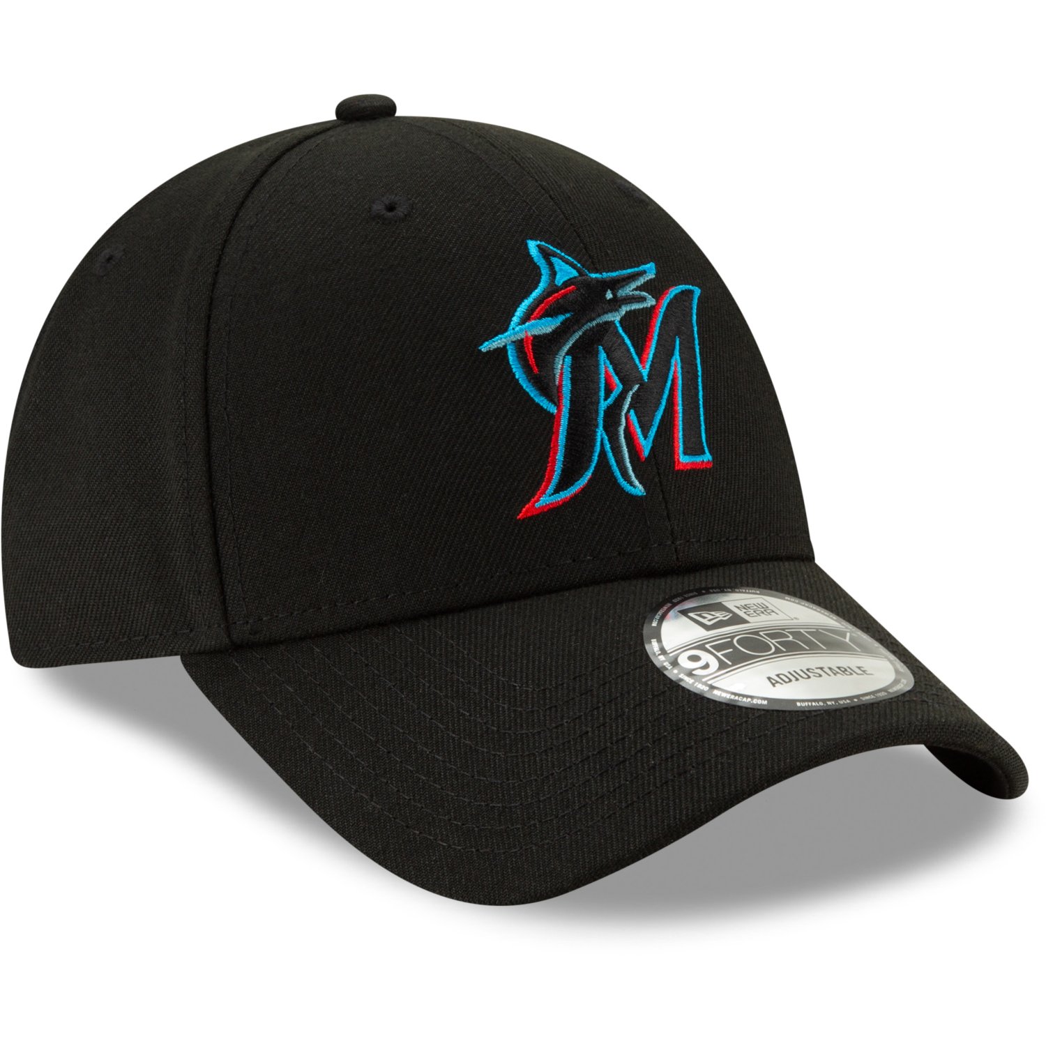 New Era 9Forty Cap - MLB LEAGUE Miami Marlins schwarz