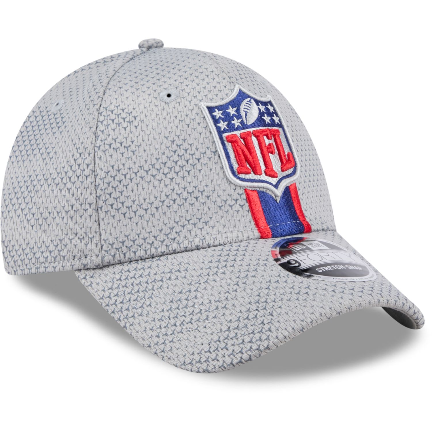 New Era 9Forty Stretch Cap SIDELINE NFL Shield Logo grey