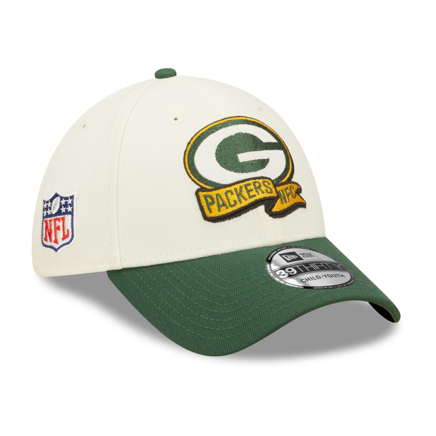 New Era 39Thirty Kinder Cap - SIDELINE Green Bay Packers