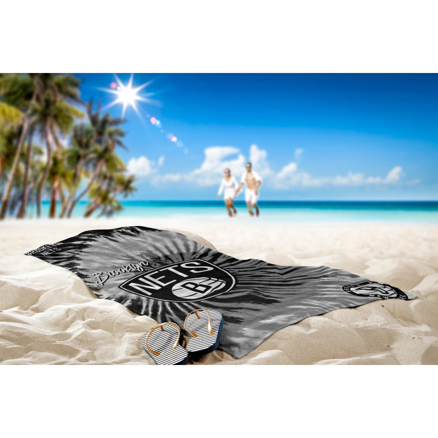 Brooklyn Nets NBA Psychedelic Beachtowel 150x75cm