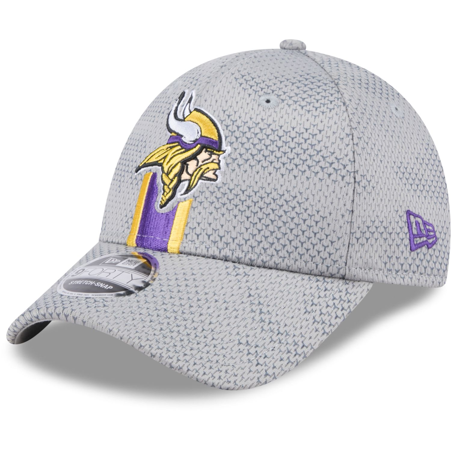 New Era 9Forty Stretch Cap SIDELINE Minnesota Vikings grey