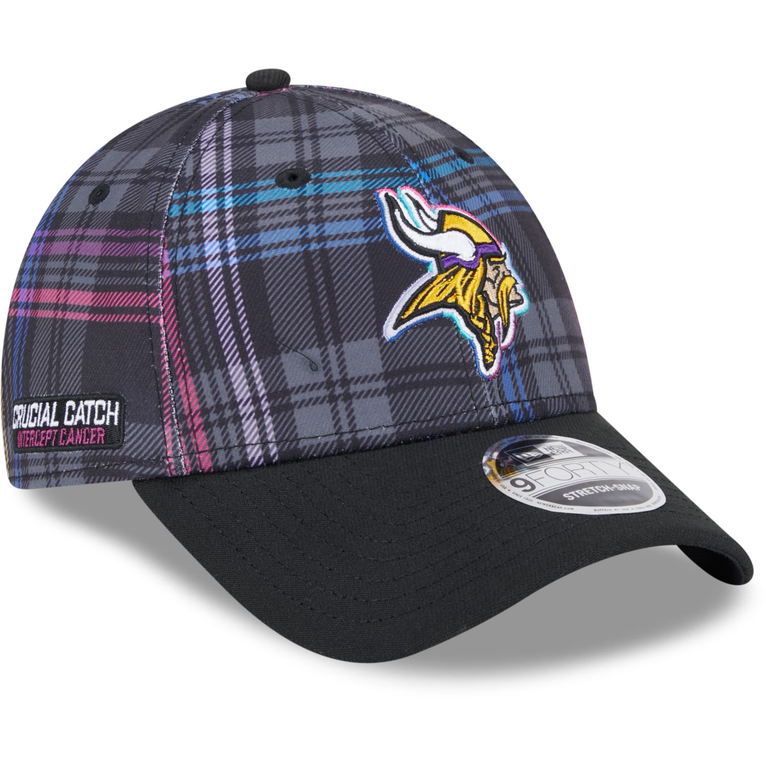 Minnesota Vikings CRUCIAL CATCH New Era 9FORTY Snapback Cap