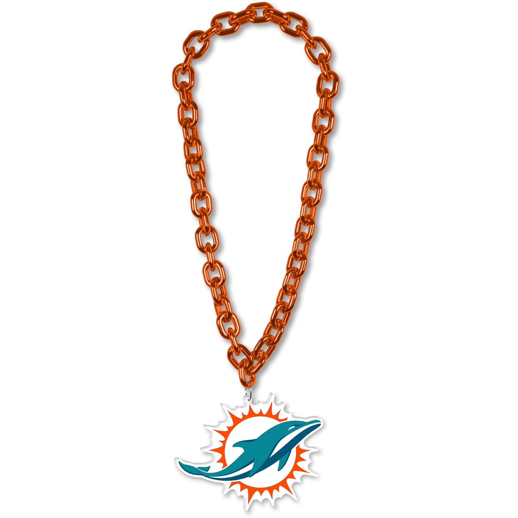 NFL Miami Dolphins XXL 3D Fanchain Necklace