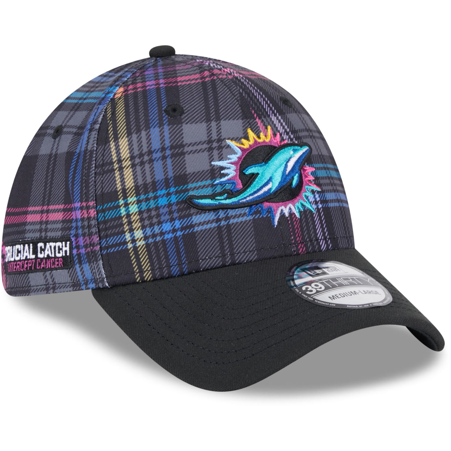 New Era 39Thirty Cap - CRUCIAL CATCH Miami Dolphins - S/M