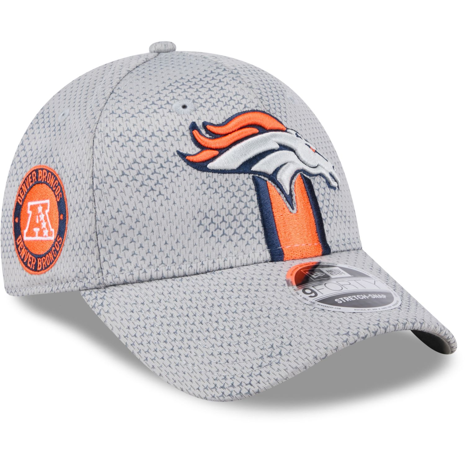 New Era 9Forty Stretch Cap SIDELINE Denver Broncos grey