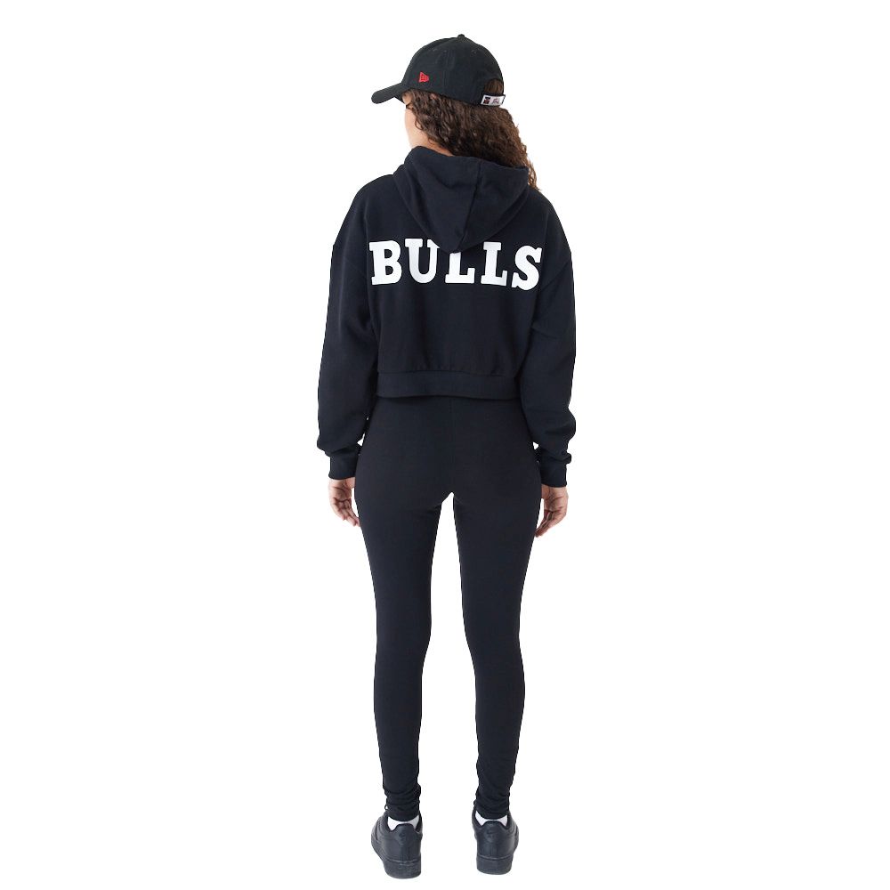 New Era Ladies Crop Fleece Hoody Chicago Bulls black