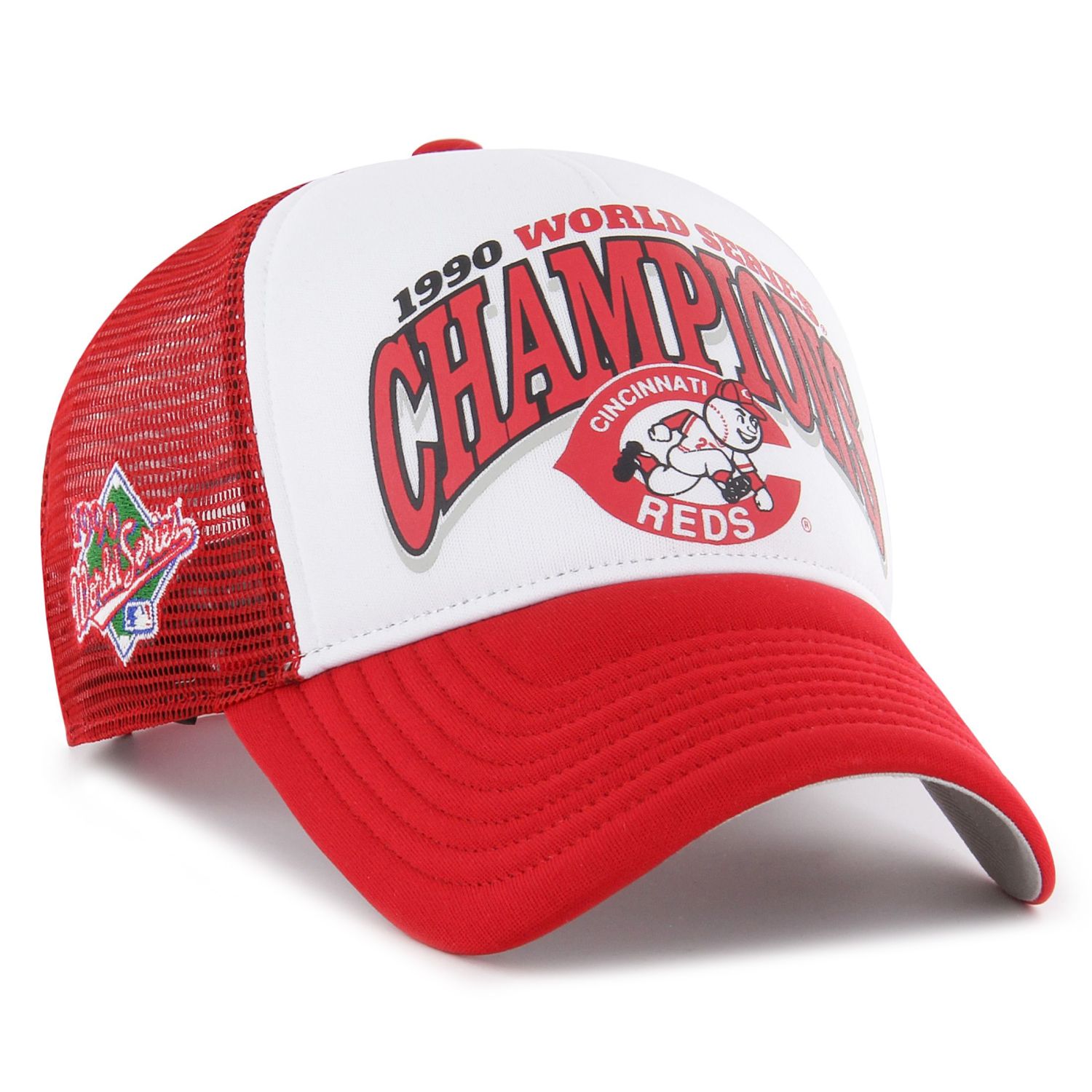 47 Brand Mesh Trucker Cap - FOAM CHAMP Cincinnati Reds