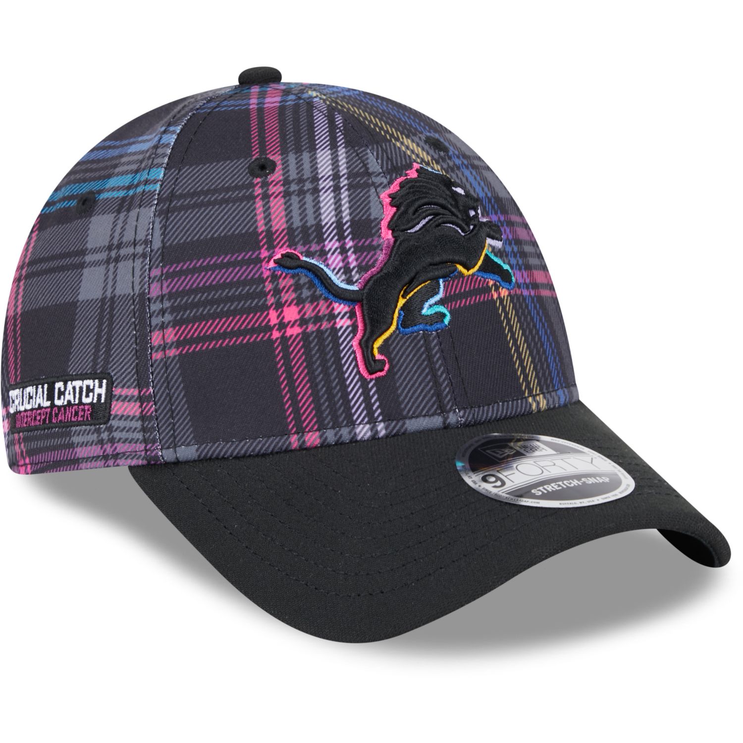 Detroit Lions CRUCIAL CATCH New Era 9FORTY Snapback Cap