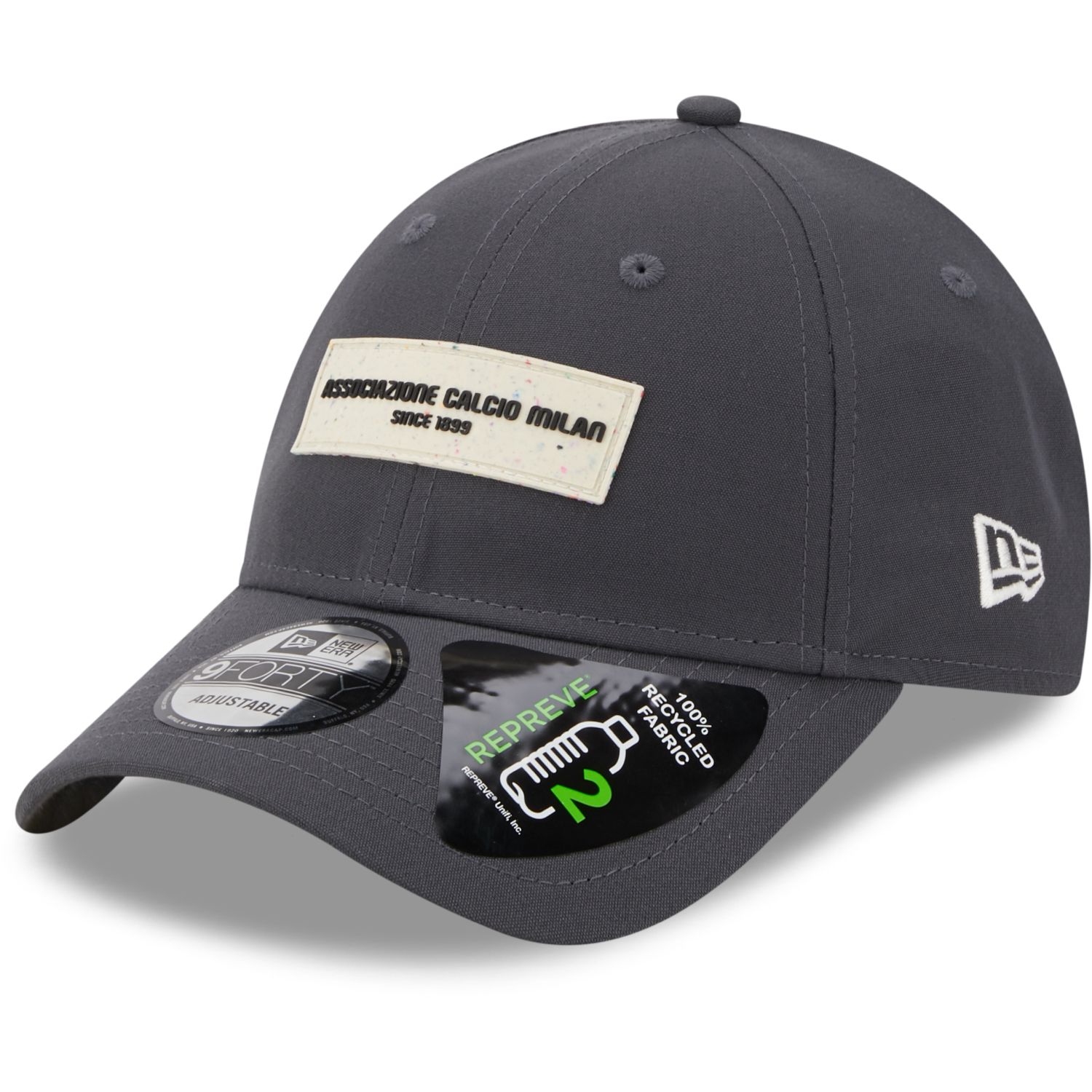 New Era 9Forty Strapback Cap - REPREVE AC MAILAND charcoal