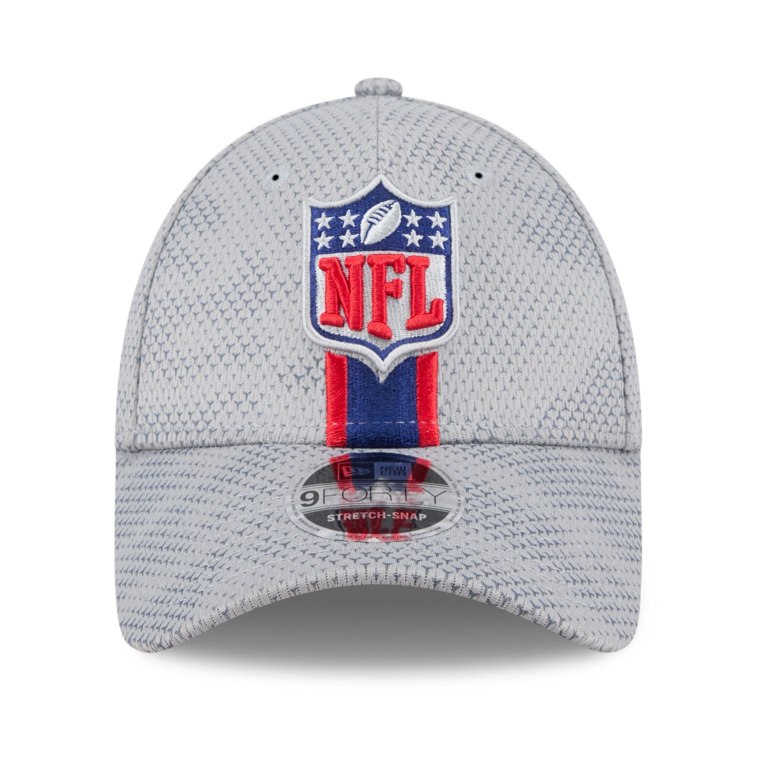 New Era 9Forty Stretch Cap SIDELINE NFL Shield Logo grey