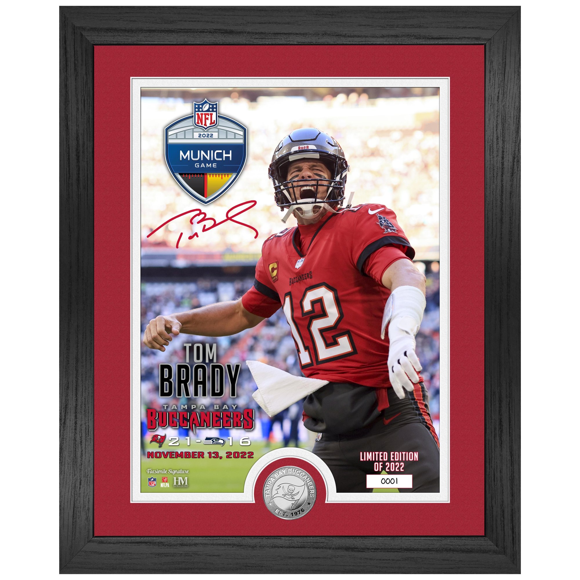 NFL Munich Game Tampa Bay Buccaneers Tom Brady Coin Bild