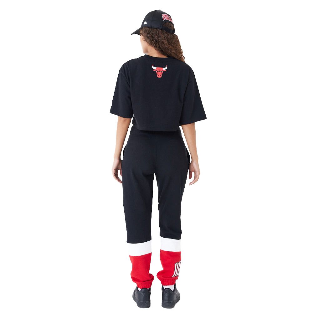 New Era Ladies Chicago Bulls Crop Top black