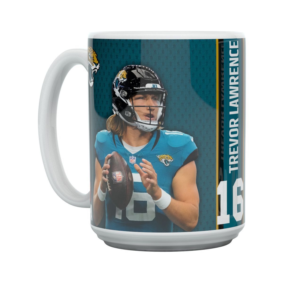 Trevor Lawrence MOTION Jacksonville Jaguars NFL 15oz Mug