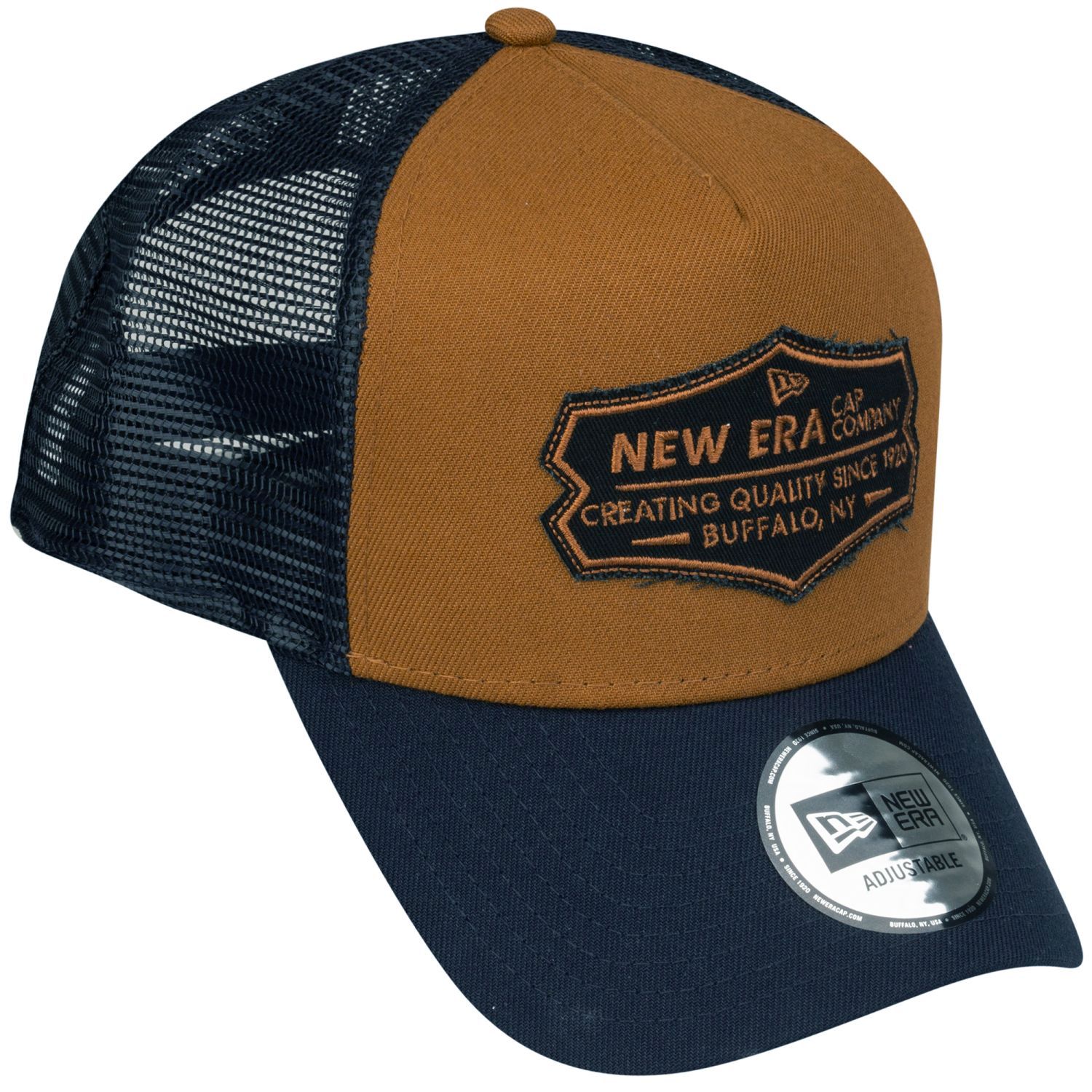 New Era Adjustable A-Frame Trucker Cap - RETRO PATCH