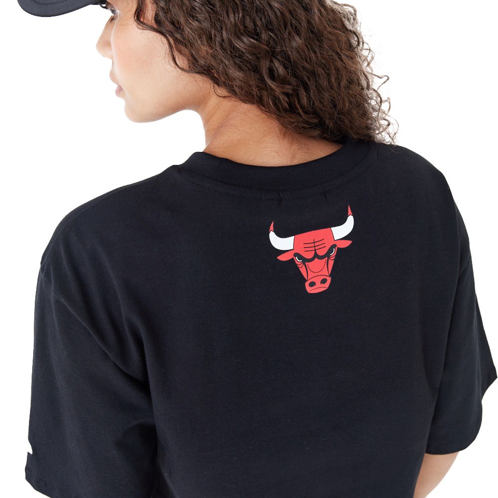 New Era Ladies Chicago Bulls Crop Top black