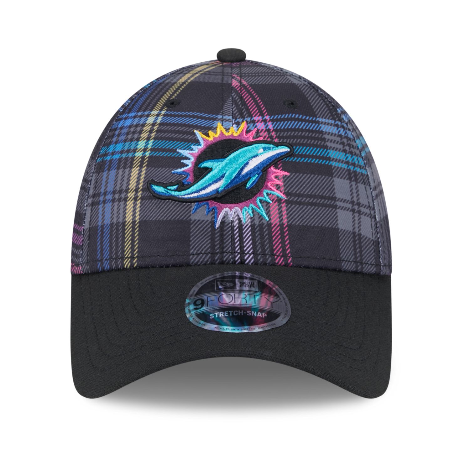 Miami Dolphins CRUCIAL CATCH New Era 9FORTY Snapback Cap