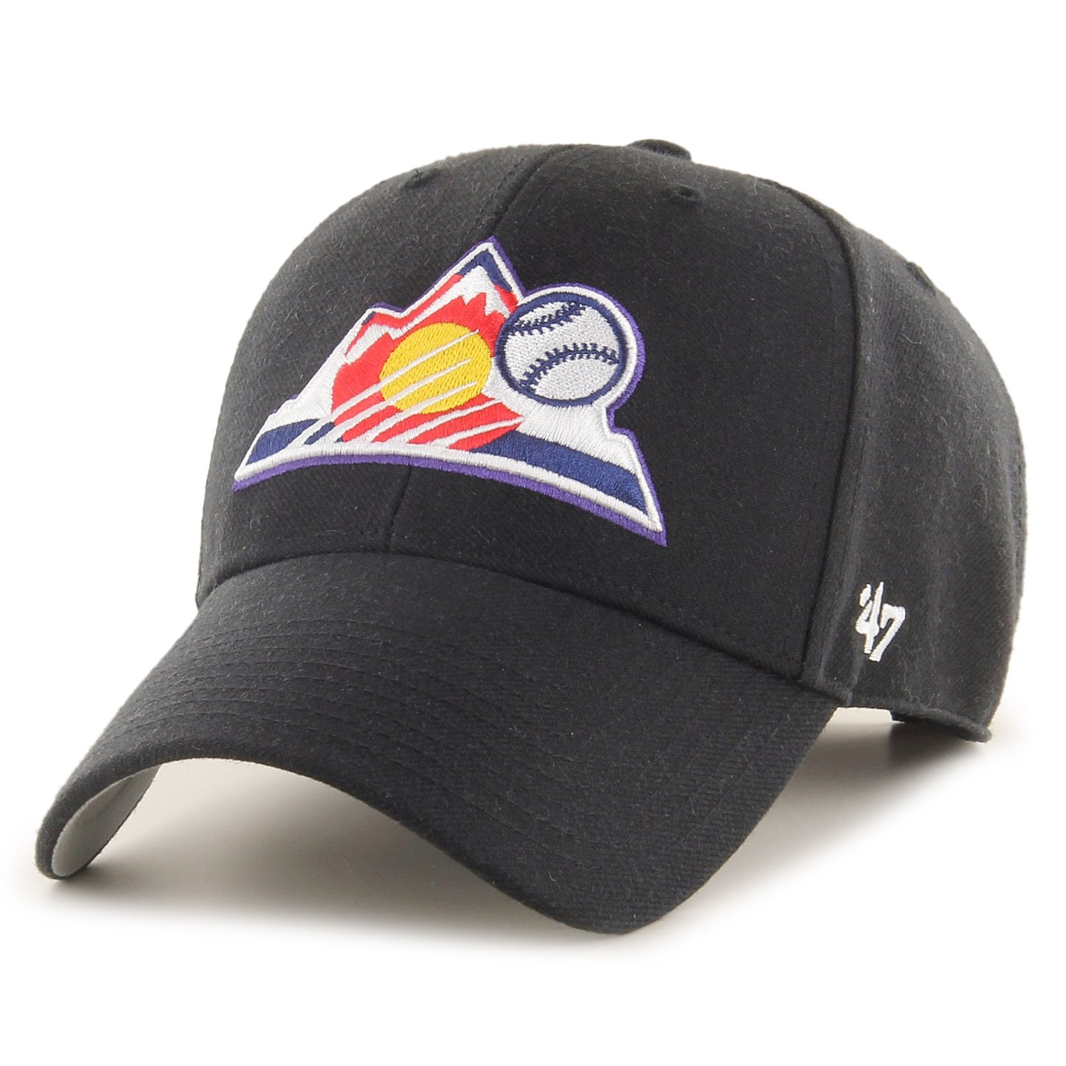 47 Brand Relaxed Fit Cap - MLB Colorado Rockies schwarz