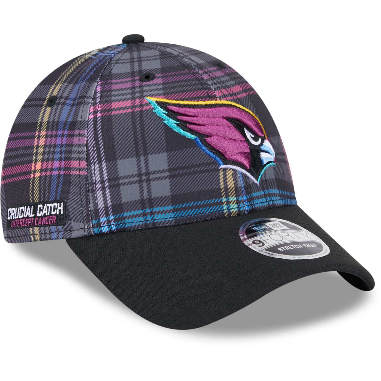 Arizona Cardinals CRUCIAL CATCH New Era 9FORTY Snapback Cap